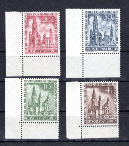 Berlin MiNr. 106-109 Eckrand ul postfrisch ungefaltet
