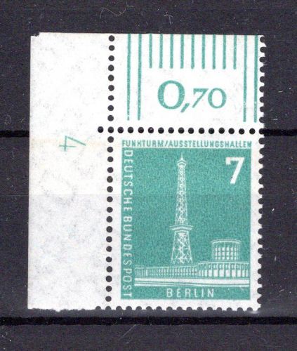 Berlin MiNr. 142 v DZ Eckrand ol postfrisch ungefaltet