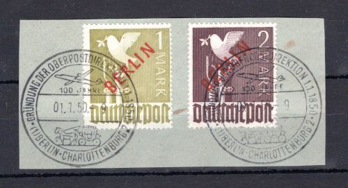 Berlin MiNr. 33-34 Briefstück Sonderstempel Charlottenburg