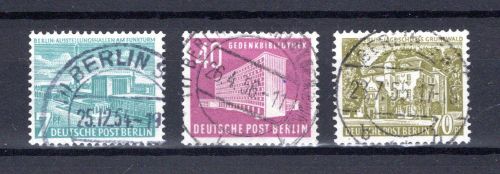 Berlin MiNr. 121-123 Vollstempel