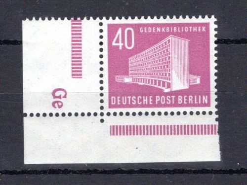 Berlin MiNr. 122 DZ Eckrand ul postfrisch Fingerabdruck