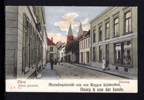 AK Cleve (Kleve) NRW 1905 Steinweg Heinrich Battermann Anstreicher