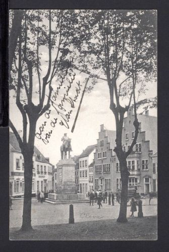 AK Cleve (Kleve) NRW 1909 Hohenzollernbrunnen am Kleinen Markt