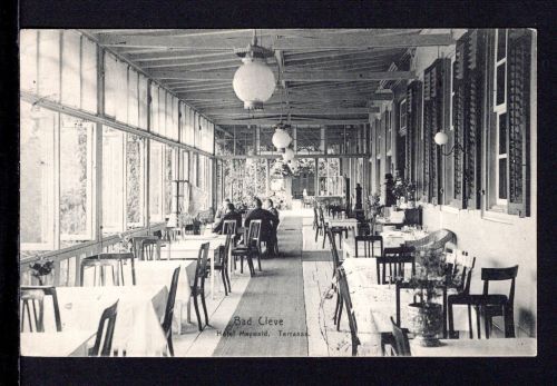 AK Cleve (Kleve) NRW 1913 Hotel Maywald Terrasse