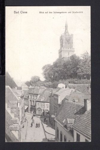 AK Cleve (Kleve) NRW 1913 Blick auf den Schwanenturm