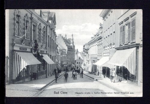 AK Cleve (Kleve) NRW 1910 Buch- und Kunsthandlung, Conditorei