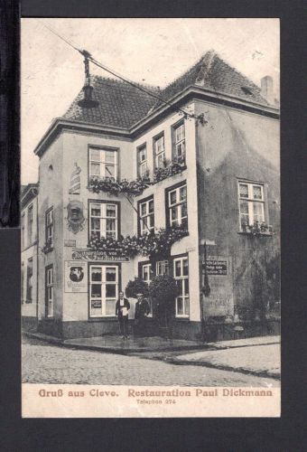 AK Cleve (Kleve) NRW 1914 Restauration Paul Dickmann