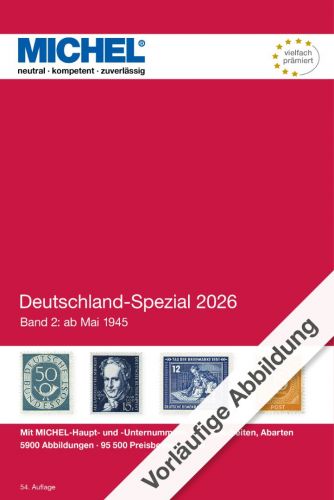 Michel Katalog Deutschland-Spezial 2026 Band 2 6001-2 Neu