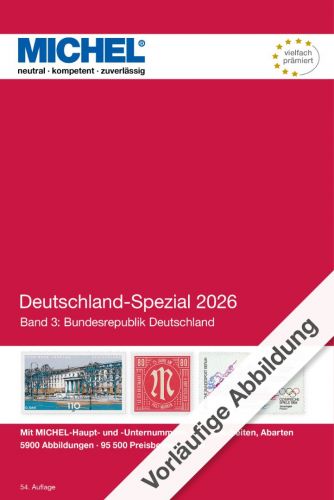 Michel Katalog Deutschland-Spezial 2026 Band 3 6001-3 Neu