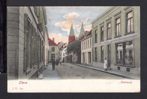 AK Cleve (Kleve) NRW 1904 Steinweg Heinrich Battermann, coloriert
