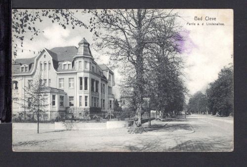 AK Cleve (Kleve) NRW 1914 Partie an der Lindenallee, Feldpostkarte