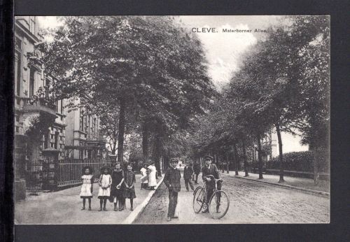 AK Cleve (Kleve) NRW 1915 Materborner Allee, Feldpostkarte