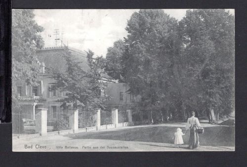AK Cleve (Kleve) NRW 1909 Nassauer Allee mit Villa Bellevue