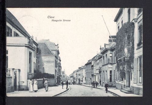 AK Cleve (Kleve) NRW 1909 Haagsche Strasse, Dentist, Joh. Fromberg