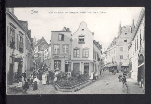 AK Cleve (Kleve) NRW 1906 Blick auf Kirch- und Haagsche Strasse