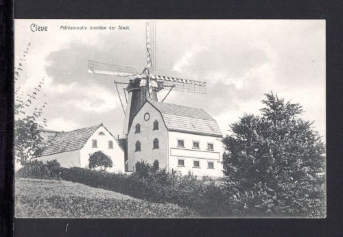 AK Cleve (Kleve) NRW 1906 Mühlenmotiv in der Stadt
