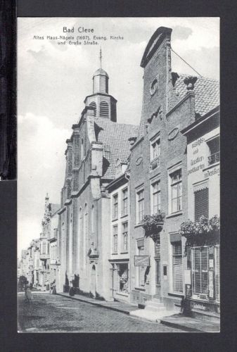 AK Cleve (Kleve) NRW 1909 Große Straße, altes Haus Nägele