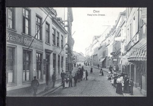 AK Cleve (Kleve) NRW 1906 Haag´sche Strasse Gasthof Oranienbaum
