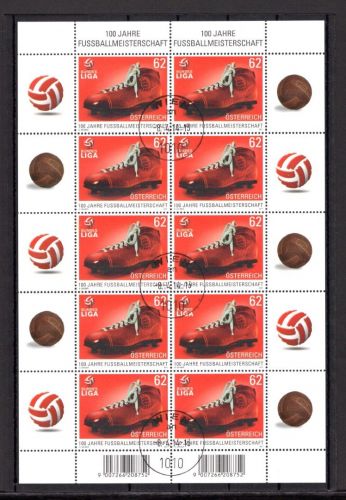 Österreich Kleinbogen MiNr. 2950 gestempelt Fußball