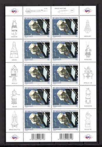 Österreich Kleinbogen MiNr. 2919 postfrisch Raumfahrt