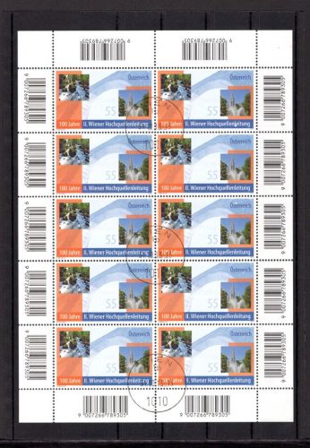 Österreich Kleinbogen MiNr. 2876 gestempelt