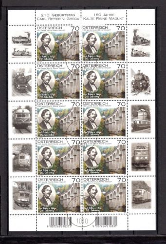 Österreich Kleinbogen MiNr. 2973 gestempelt