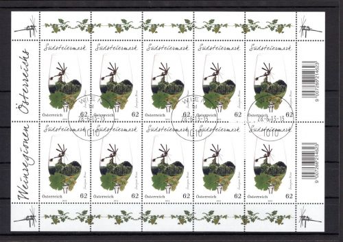 Österreich Kleinbogen MiNr. 3075 gestempelt Weinviertel