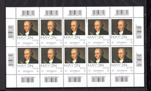 Österreich Kleinbogen MiNr. 2799 postfrisch Haydn