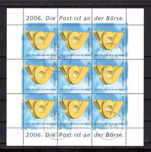 Österreich Kleinbogen MiNr. 2600 gestempelt