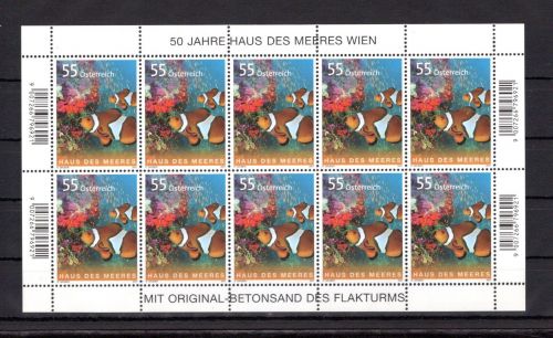 Österreich Kleinbogen MiNr. 2694 postfrisch Fische