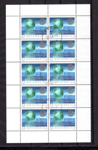 Österreich Kleinbogen MiNr. 2517 gestempelt Rotary