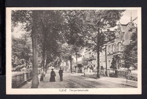 AK Cleve (Kleve) NRW 1920 Tiergartenstraße