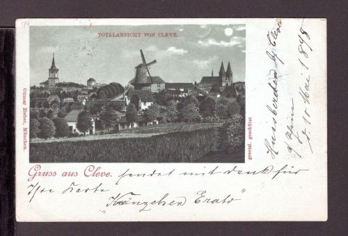 AK Cleve (Kleve) NRW 1898 Totalansicht