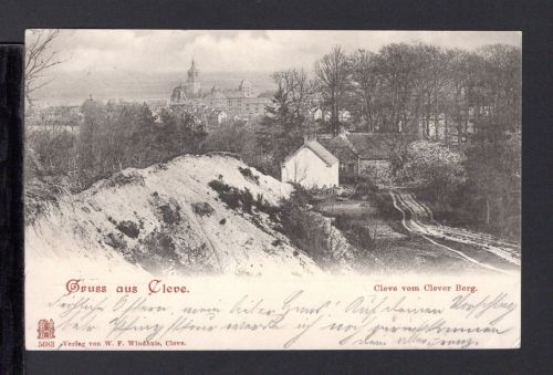 AK Cleve (Kleve) NRW 1899 Blick vom Clever Berg auf Schwanenburg