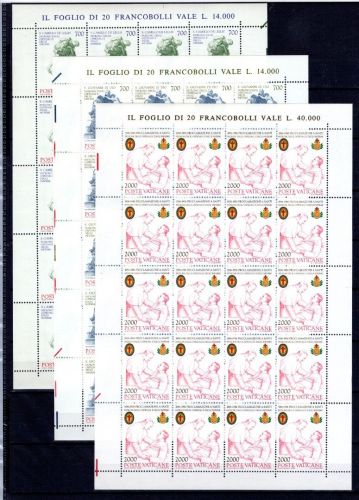 Vatikan MiNr. 894-896 postfrisch als Kleinbögen
