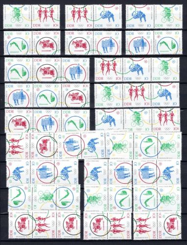 DDR Zusammendrucke MiNr. W Zd 126- S Zd 63 postfrisch