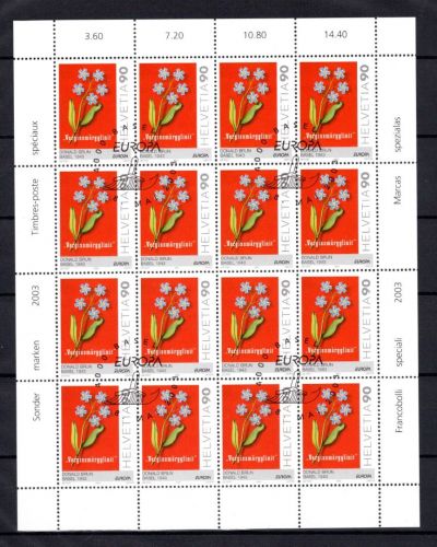 Schweiz MiNr. 1838 postfrisch als Kleinbogen