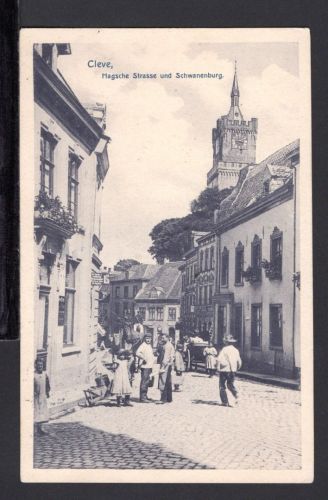 AK Cleve (Kleve) NRW um 1900 Hagsche Strasse und Schwanenburg