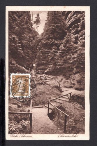 AK Nationalpark Sächsische Schweiz 1928 Schwedenlöcher