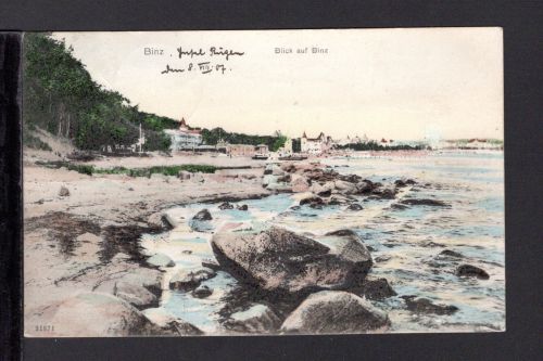 AK Rügen 1907 Küste mit Blick auf Binz