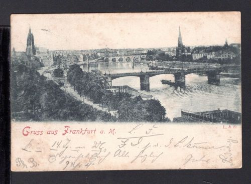 AK Frankfurt/ Main 1898 Panorama