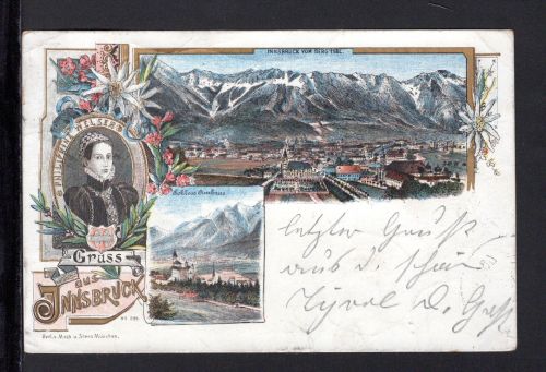 AK Innsbruck 1897 Schloss Ambras, Panorama