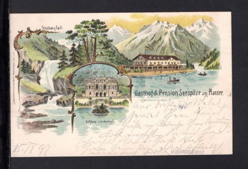 AK Plansee/ Reute 1897 Gasthof Seespitze