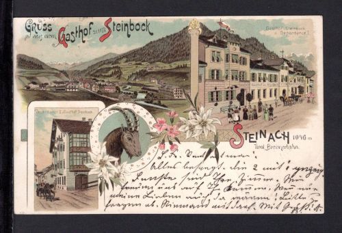AK Steinach am Brenner 1898 Gasthof zum Steinbock