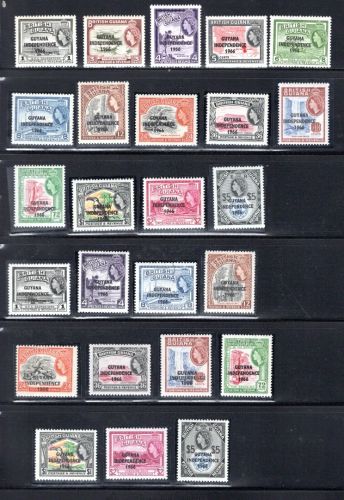 Guyana Lot aus 1966 postfrisch Guyana Independence 1966