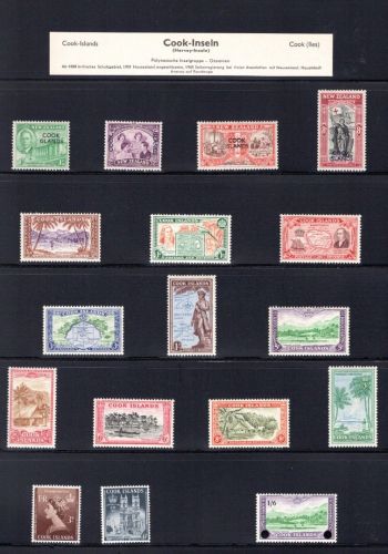 Cook Islands Lot aus 1946-1966 postfrisch