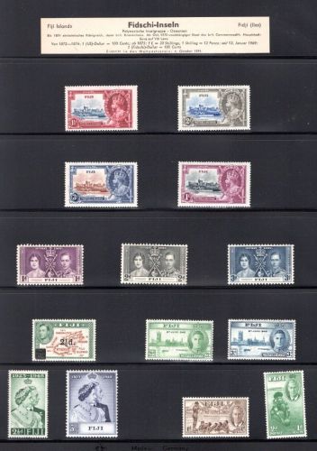 Fidschi Inseln Lot aus 1935-1970 postfrisch