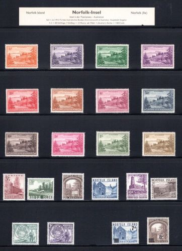 Norfolk-Inseln Lot aus 1947-1970 postfrisch