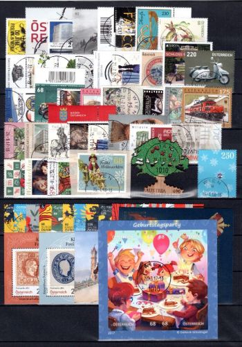 Österreich Jahrgang 2017 gestempelt