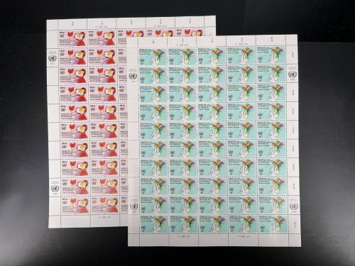 UNO Wien 50er Bögen MiNr. 135-136 postfrisch Wissenschaft und Technik